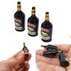 3 шт. 1/12 кукольный домик миниатюрная кухня стеклянные бутылки вина модель принадлежности