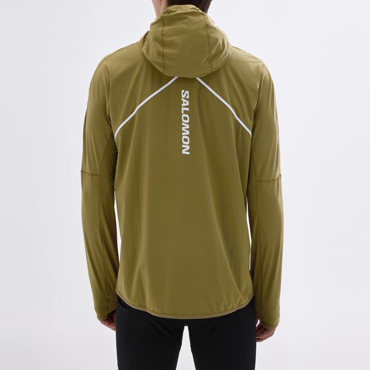 SALOMON Мужская куртка Sense Aero Hybrid HZ HD с логотипом, эластичная, дышащая, теплая, с капюшоном, длинным рукавом, мужские куртки LC2639300