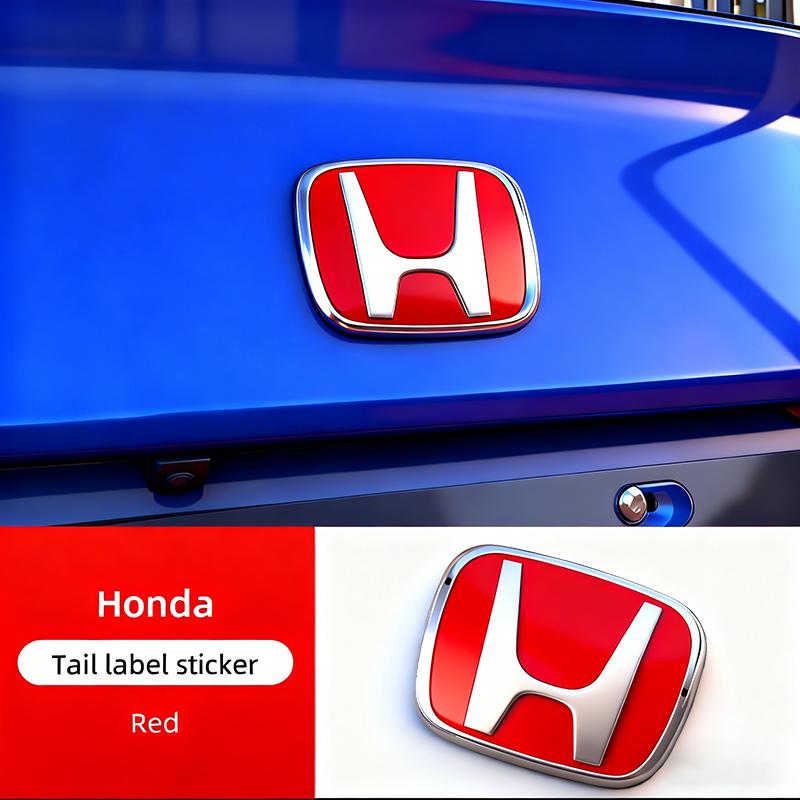 Honda Car H-Sticker Auto Front Grille Trunk Modification Accessory For Honda Accord Civic 8th 9th 9.5th 10th 11th Generation Fit OG5