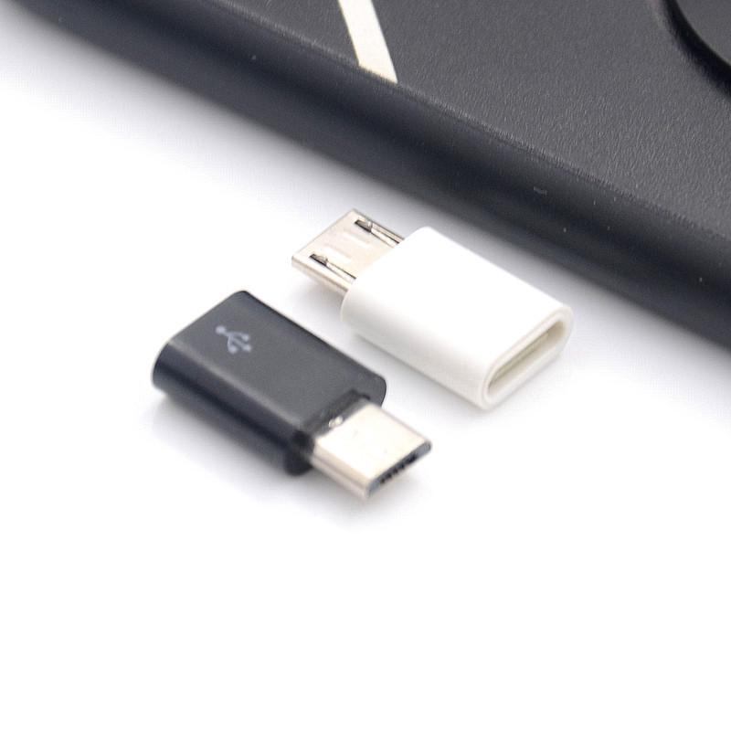 Адаптер Type-C — Micro USB для зарядки и передачи данных Android и iPhone