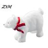 Indoor Outdoor Animal Statues Miniature Polar Bear Figurines, Durable Synthetic Resin Ornaments Ornaments, Decorative Accents for Fairy Garden
