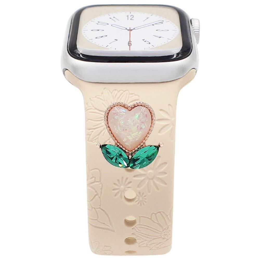 Металлический браслет для часов, украшение, брошь, декоративное кольцо, наручные подвески для аксессуаров для ремешка Iwatch