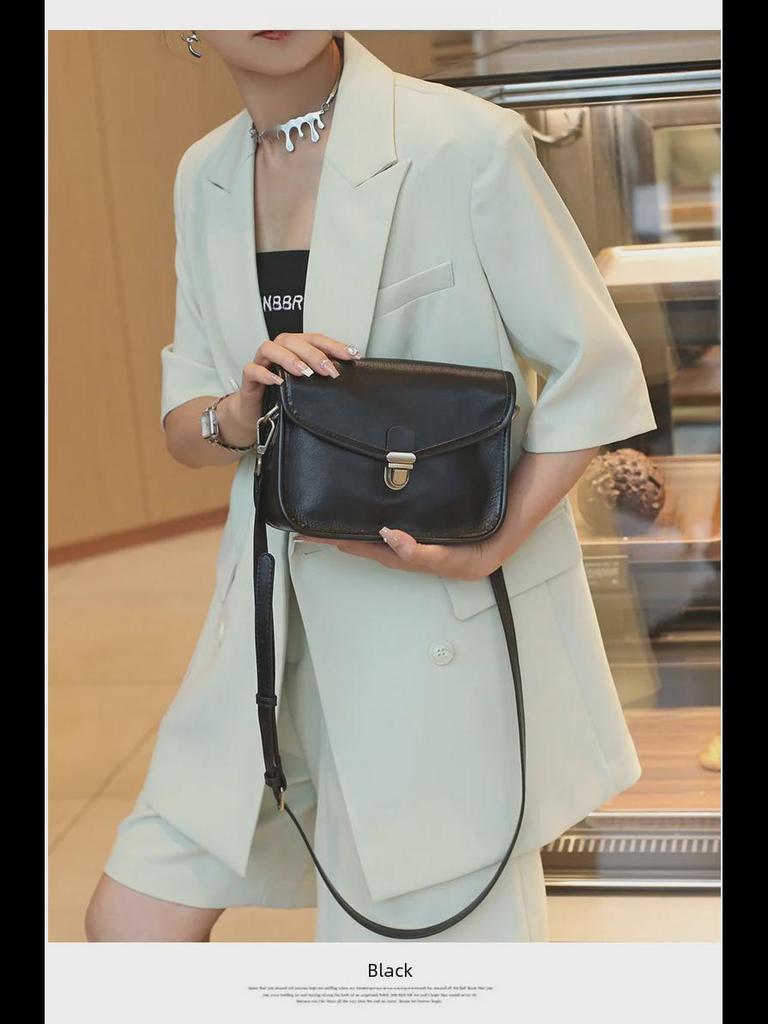 2025 Женская сумка-мессенджер из натуральной кожи большой вместимости - сумка через плечо из высококачественной коровьей кожи растительного дубления