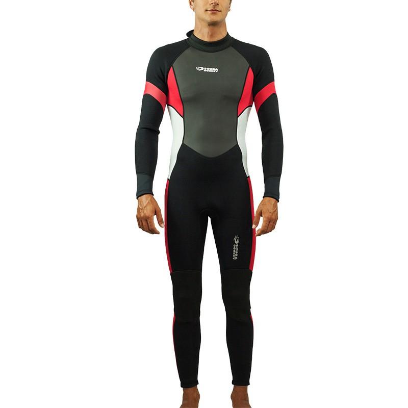 Diving Wetsuit 3mm Neoprene Fullsuit Men Warm Water Sports Surfing Snorkeling Swimming