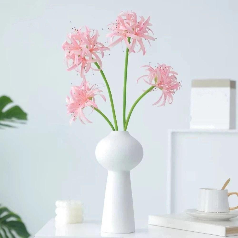 2 Heads Simulation Lycoris Flower Realistic Artificial Silk Flower Party Decorations