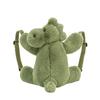 Jellycat Серия Динозавры Животное Хагди Рюкзак Спутник Кукла Плюшевая Кукла Высота 28 см