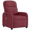 VidaXL Fauteuil de massage inclinable Rouge bordeaux Tissu, fauteuil de massage, fauteuil, fauteuil canapé, fauteuil de 4015535