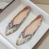 Summer Fashion New Soft-soled Flat Shoes Retro Pointed Shoes Flat Print Elegant Casual Daily Women Shoes Moccasine Zapatos