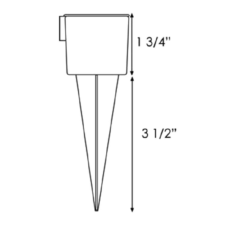 3/4x1/2" Дождемер/Измеритель полива с широким горлом для газона, двора, улицы, дома