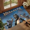 M-Megadeth Band Floor Mat INS Style Soft Bedroom Floor House Laundry Room Mat Anti-skid Bedside Area Rugs