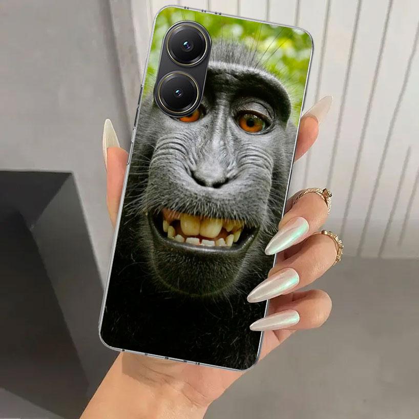 Monkey Memes Phone Case for Xiaomi Poco X5 X6 X7 Pro F7 Ultra M7 Redmi 15 15C 13 13C 12 12C 10 10A 10C 9 9A 9C 9T Shell Poco X7