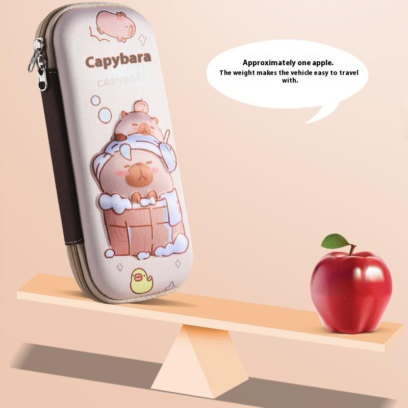 3D Capybara пенал устойчивый к падениям школьные принадлежности большой емкости многофункциональный пенал канцелярские принадлежности
