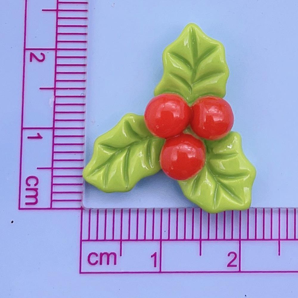Cartoon Christmas Bell Resin Accessories Diy Cream Glue Hairpin Mobile Phone Case Shoe Buckle Christmas Tree Decoration