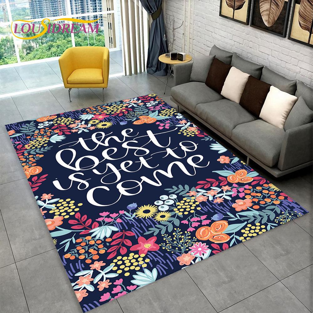 3D Nordic Luxury Flower Floral Area Rug Large, ковер для дома, гостиной, спальни, дивана, коврика для двери, декора, детские нескользящие коврики