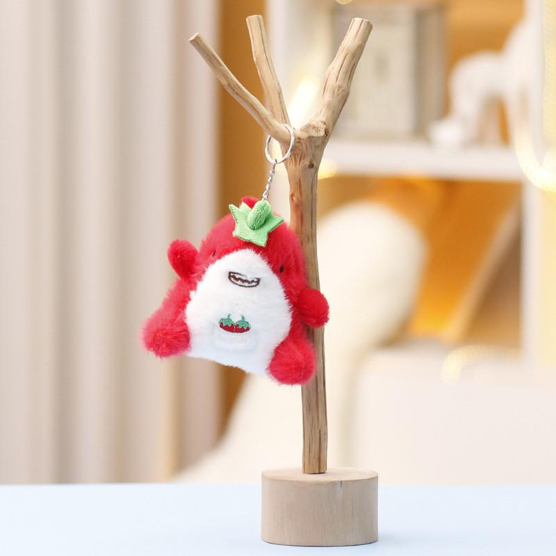 Plush Shark Toy Keychain With Soft Short Plush For Girls Bag Decor