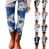 Women's Pants Print Elastic Soft Cotton Leggings Casual Home Pajamas