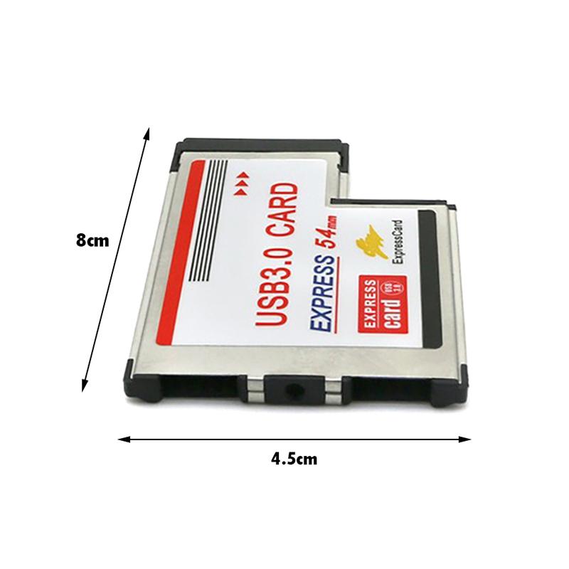 1 шт. 5 Гбит/с адаптер PCI Express Card Usb 3.0 двухпортовый концентратор PCI 54 мм слот Expresscard PCMCIA конвертер для ноутбука