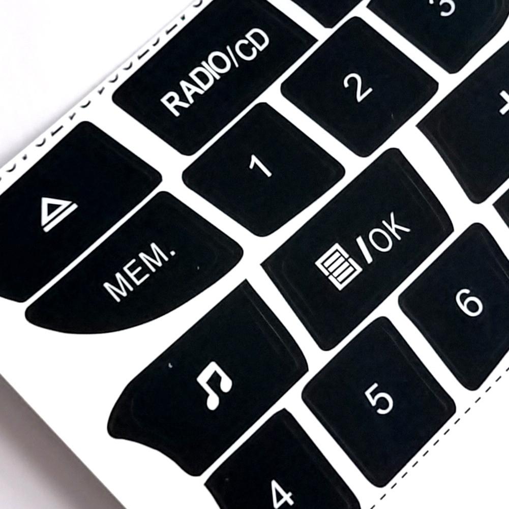 Button Sticker Car For Renault Clio 2009-2011 Radio Durable New Practical