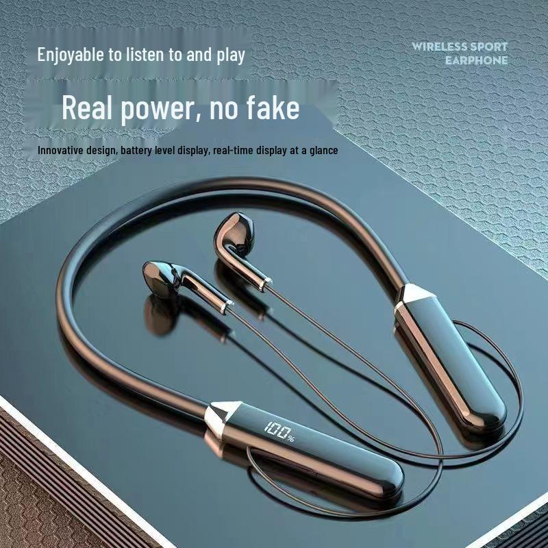 Долгоиграющая беспроводная Bluetooth-гарнитура на шею для спорта