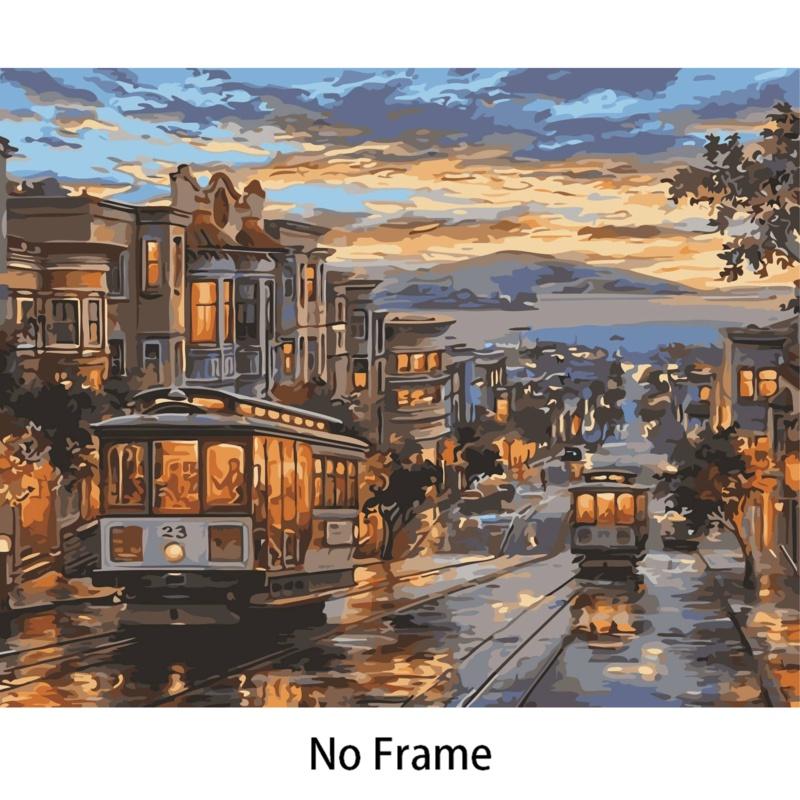 Изысканный набор для рисования по номерам своими руками для детей и взрослых с экологически чистыми акриловыми красками