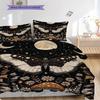 Night Garden Dreamy Purple Butterfly Mushroom Scene Bedding 1 Duvet Cover 2 Pillowcase Without Core Without Core