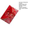 Chinese New Year Red Cash Envelope Faux Silk Red Pocket Embroidery Dragon Pattern Tassel Money Holder Cash Coin Gift Lucky Money Envelope Happy