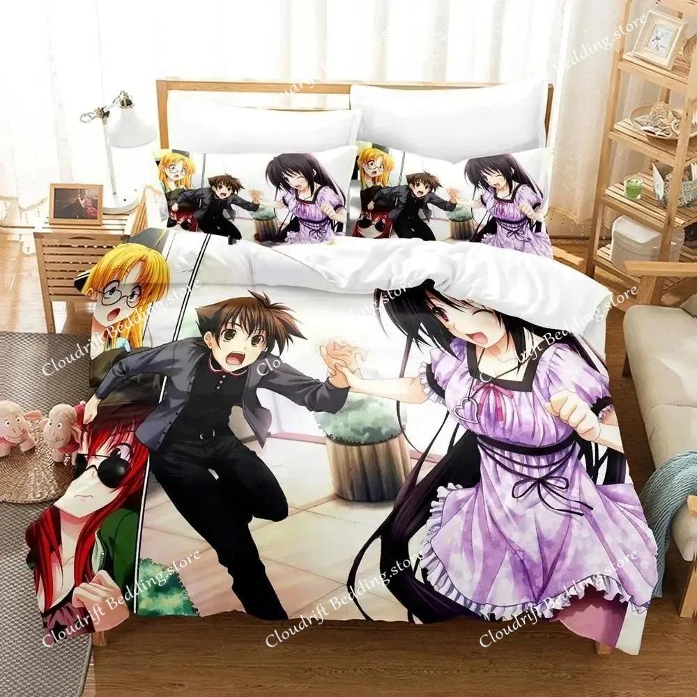 Новый комплект постельного белья Kawaii High School DxD Single Twin Full Queen King Size Bed Set Adult Kids Bedroom Duvet cover Sets Anime Bed
