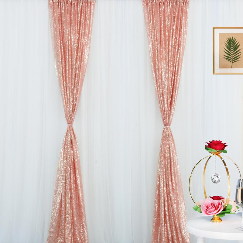 CANXING 2 шт. 61 см * 243 см занавеска с блестками для свадьбы, дня рождения, Хэллоуина, вечерние украшения, фотография вживую
