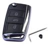 Пластиковый корпус для выкидного ключа Cocolockey для VW Golf 7 Mk7, Skoda Octavia A7, Seat, сменная заготовка (незаточенная) Hu66