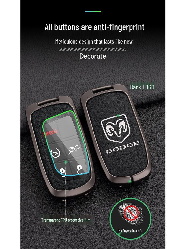 Чехол для ключа Dodge Journey для моделей 13/14/15/16 годов - Прочный корпус и дизайн с пряжкой