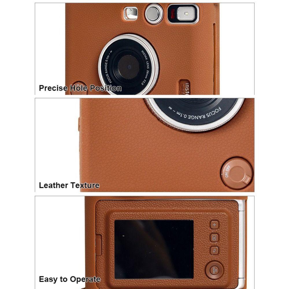 Однотонная силиконовая защитная крышка для мгновенной камеры Fujifilm Instax Mini EVO, чехол, аксессуары, мягкая оболочка, кожаный протектор