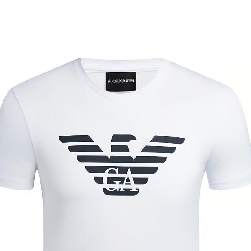 Emporio Armani Модная футболка с логотипом орла Мужские топы Белый 8N1T99-1JNQZ-0100