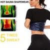 Women Short Sleeve Sauna Suit Sweat Shirts Body Shaper Hot Polymer Slimming Shapewear Fitness Workout Tank Tops Exercise Undershirt