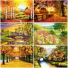 DIY пейзаж 5D алмазная живопись полная круглая дрель мозаика осенний пейзаж алмазная вышивка крестиком стены книги по искусству домашний декор