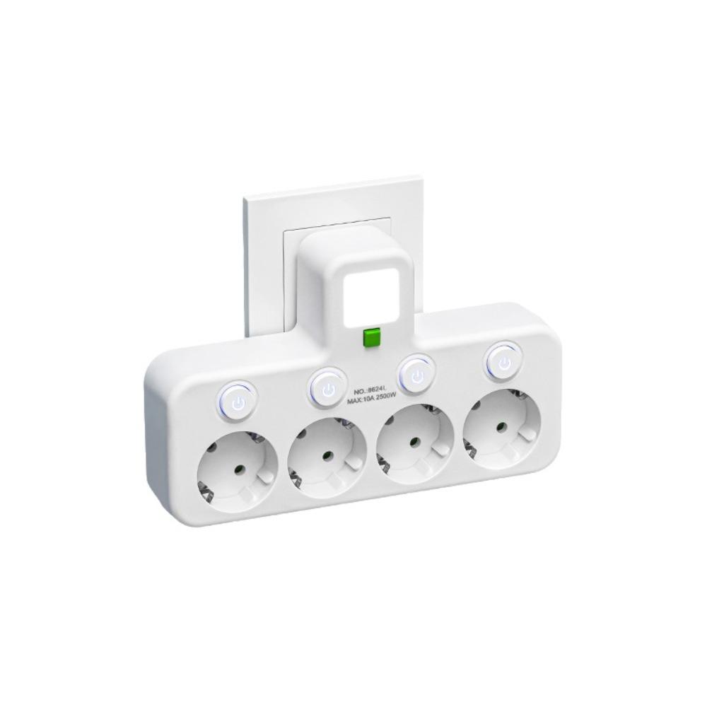 Independent Switch Power Strip 2/3/4/5 AC Outlets Wall Charger European Standard Outlet  Home