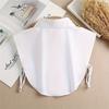 1pc Elegant Half-Shirt Collar,Women'S Sleeveless Detachable Faux Collar Pieces,Polyester Layered Shirt Inserts, Machine Washable