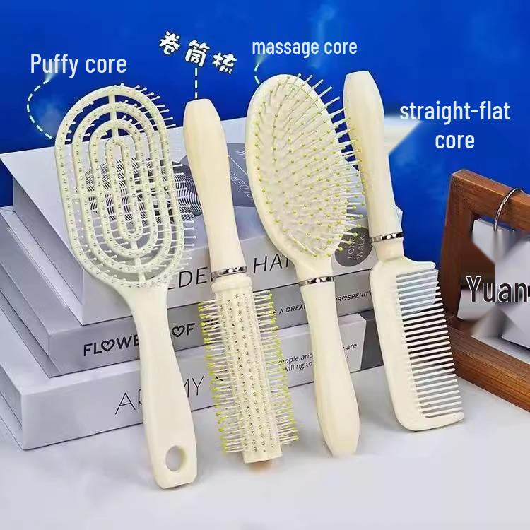 Free Shipping: Large Curved Air Cushion Comb for Styling & Massage - Unisex