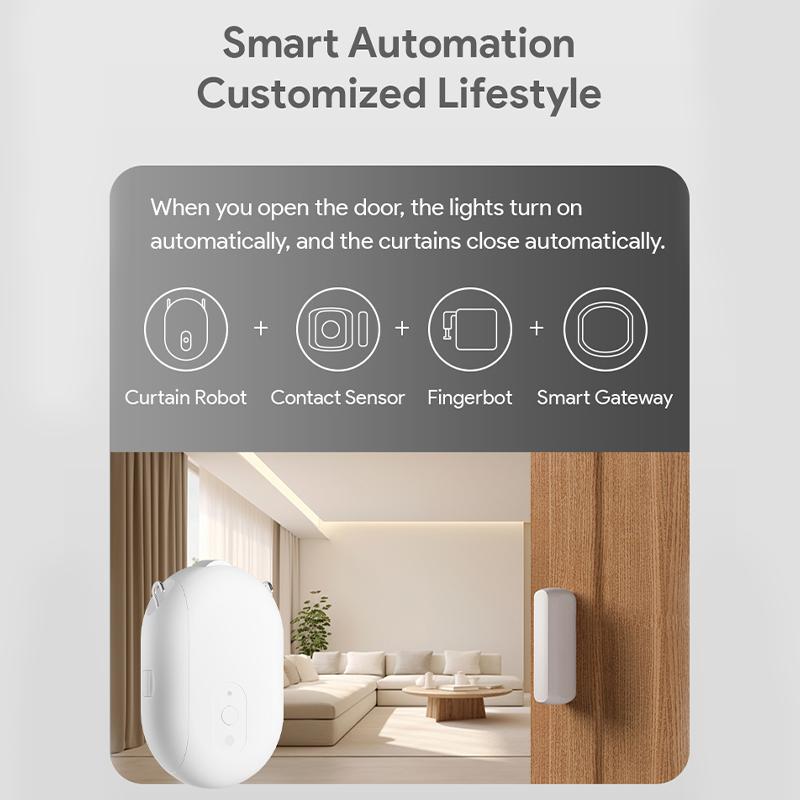 Tuya Smart Zigbee Curtain Motor с крючками для TU Rail Smart Curtain Pusher Robot Поддержка Siri Google Home Alexa Voice Control