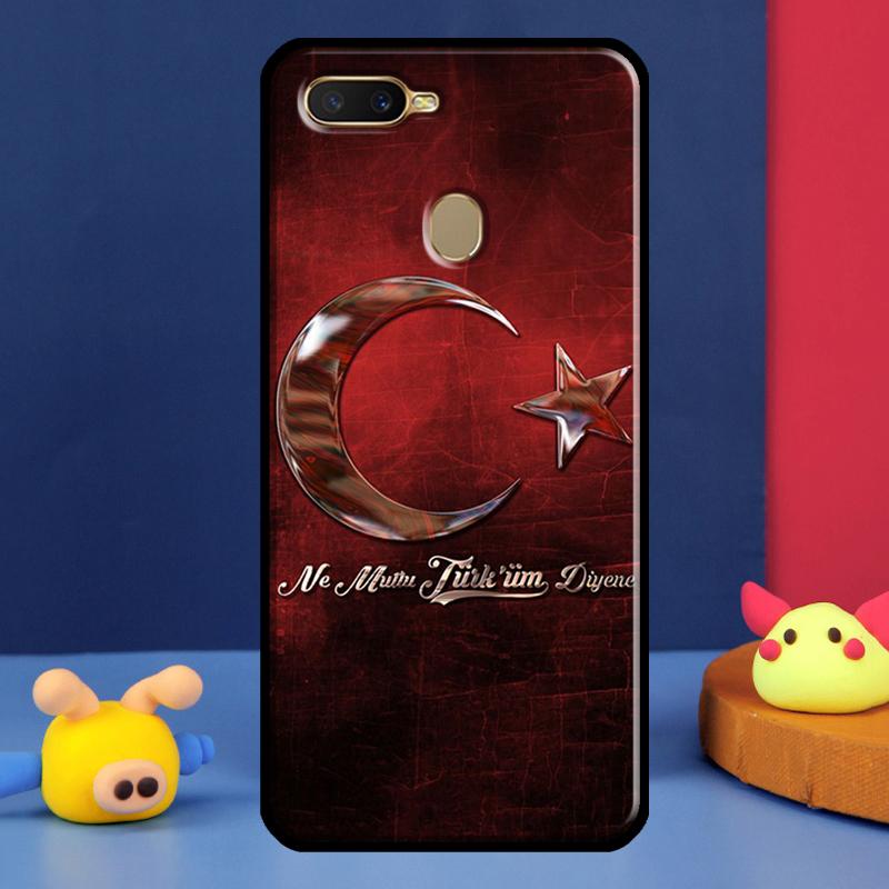Чехол Флаг Турции Ататюрка Для Oppo A16 A76 A96 A58 A78 A98 A5 A9 A91 A15 A17 A77 A52 A72 A74 A94 A54S A57S