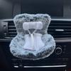 Кукольное автокресло безопасности с клипсой для вентиляционного отверстия и ароматизированными фишками, микрофибровое кукольное сиденье, украшение для автомобиля для поклонников кукол, коллекционеров
