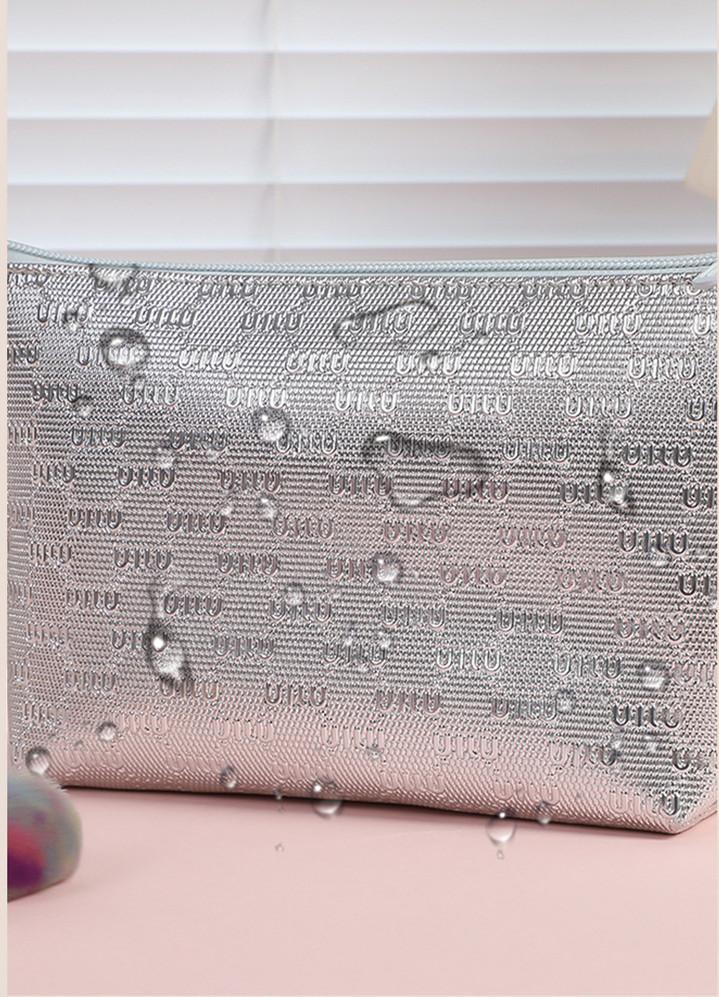 PU Large Capacity Eco-Friendly Water Resistant Durable Foldable Fashion Makeup Bag