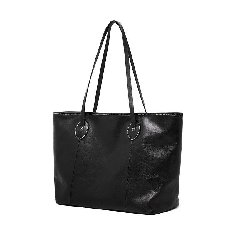 Commuter Big Bag New Cowhide Versatile Women's Bag One Shoulder Tote Bag Fashion Underarm Bag