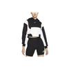Sportswear Color-Block Fleece Crop Hoodie Women Hoodie Black White DM6360-010