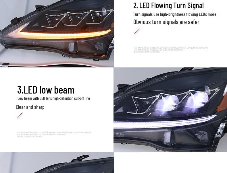 Lexus IS250/IS300 (06-12) Modified LED Daytime Running Lights Headlight Assembly