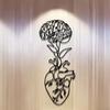 1 Piece Black Heart And Brain Metal Wall Art Sculpture Modern Home Decor For Bedroom, Living Room, Or Bathroom.