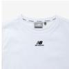 New Balance Half Club Nbned2w582 Wh Center Logo Slim Fit Short Sleeve Tee Women ST ShirT