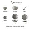 Wutuo Grey Ceramic Dinnerware Set