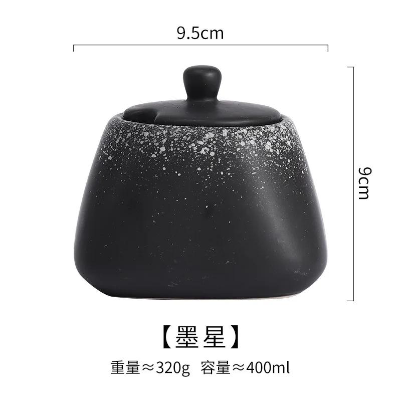 Горшок для приправ, керамическая коробка для приправ, набор для приправ на кухне, перечница, соль, сахар, перец чили