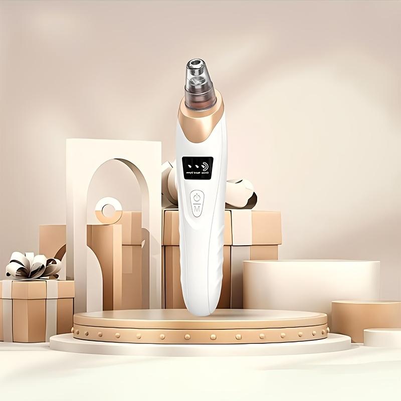 Rechargeable blackhead remover and pore cleaning kit USB Charging4Adjustable suction power with multiple modes and replaceable suction heads for