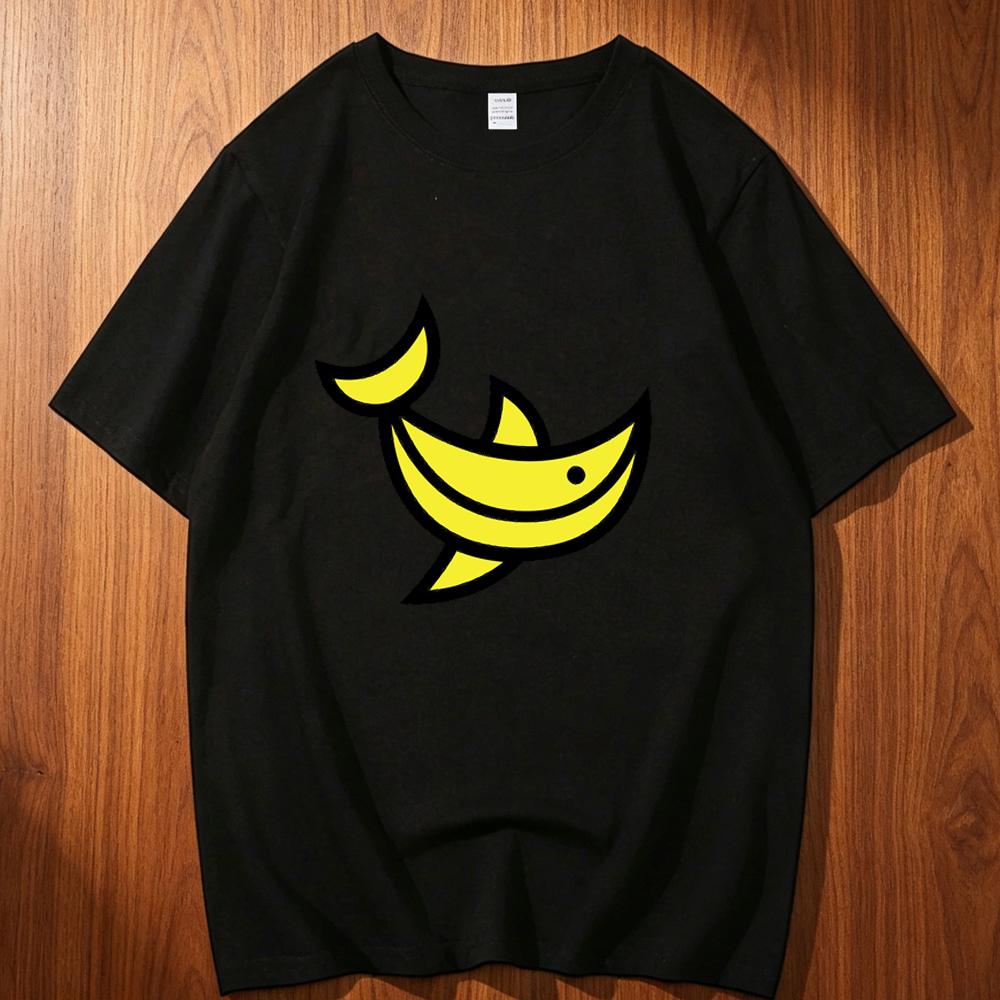 Banana Fish Cotton Tshirt Unisex Pop Culture Korean Clothes Tshirt Grunge Psychedelic Trendy Colorful Korean Clothes Retro